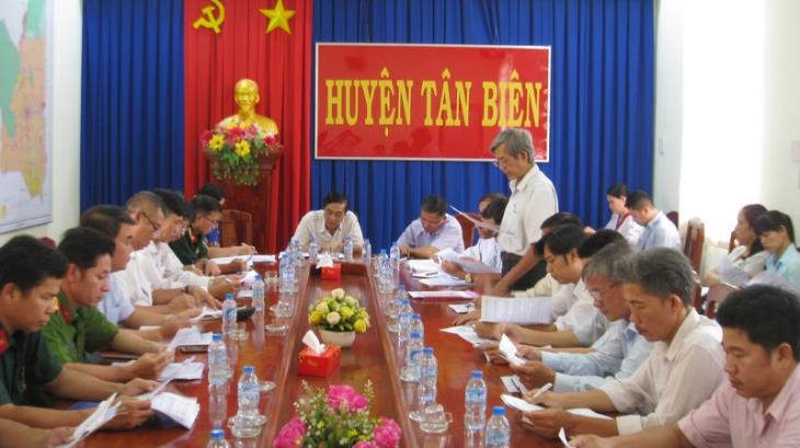 Tân Biên: Sơ kết tiến độ thực hiện chương trình mục tiêu quốc gia xây dựng nông thôn mới